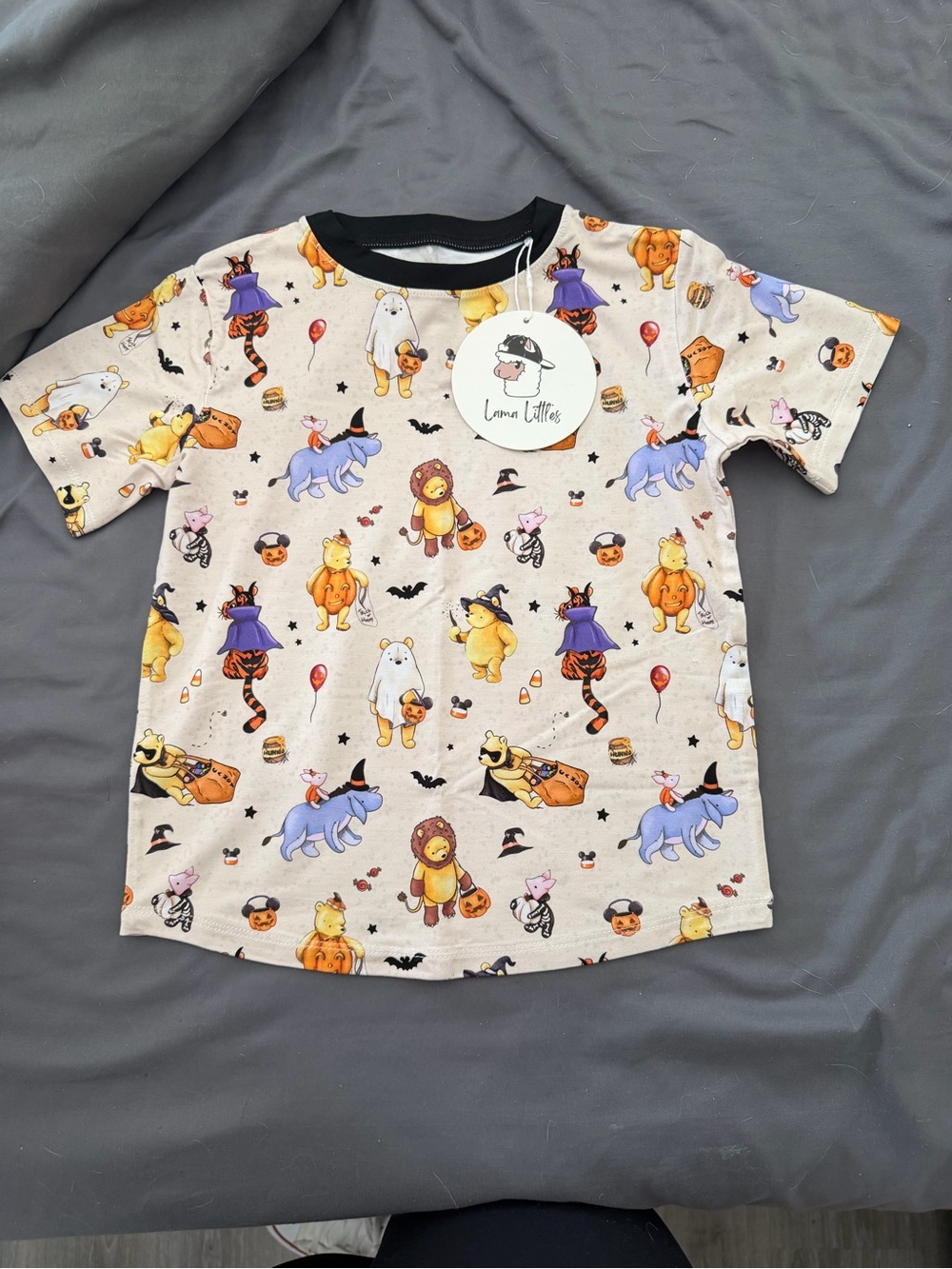 Lama Littles Halloween Winnie The Pooh & Friends Short Sleeve Tee 3T NWT